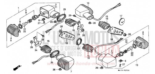 WINKER (1) VFR750FG de 1986